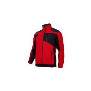 Lahti Pro Fleece Sweatshirt mit Verstärkungen rot/schwarz M (L4011502)