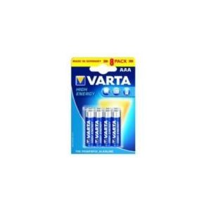 Varta High Energy AAA, Einwegbatterie, Alkali, 1,5 V, 8 Stück(e), Blau, Silber, AAA