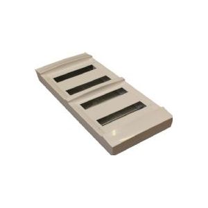 MISTRAL Gruppentafel 4x12 mod. ohne Flamme, IP41. RAL 9016 weiß. Denken Sie an die Verbindungsbrücke und die PE-Klemmen zum Anschluss des PE-Leiters