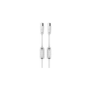Sinox PRO Antennenkabel, YouSee &amp  Stofa geprüft, 1,5m, weiß