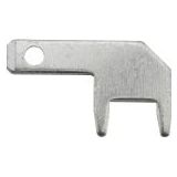 Vogt Verbindungstechnik 378908.68 Einsteckzunge Breite: 2,8 mm Dicke: 0,8 mm 90° Unisoliertes Metall 100 Stück