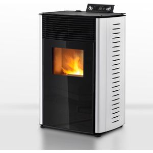 CR04 - Pelletkachel - Wit - 13.1kW - Voor 80-100 m2 - Energieklasse A+