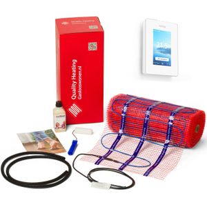 Matosio TH611 Programmeerbare draadloze ketelthermostaat met ontvanger, kamerthermostaat, wandmontage, wit