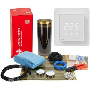 100 cm - 80Watt m² folie set z-wave domotica wit of zwart