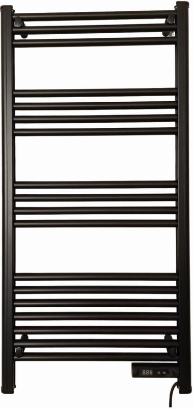 Slimme elektrische handdoekradiator met thermostaat black  425Watt