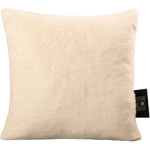 Warmy - Warmtekussen - Off White - Teddy - Draadloos met Ingebouwd Infrarood Verwarmingselement