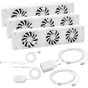 QH Booster radiator ventilator triple set