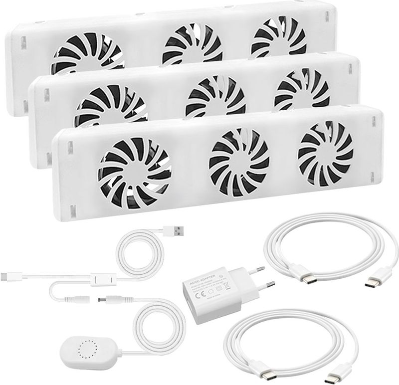 QH Booster radiator ventilator triple set