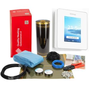 100 cm - 120Watt m² folie set Wifi Warmup 6IE wit of zwart