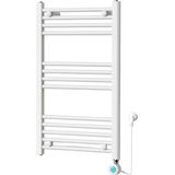 Handdoekradiator Elektrisch met Digitale Thermostaat - Radiator Badkamer - 800 × 500 mm - Mat wit - 300 Watt
