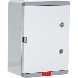 Kunststof box IP 67, met grijze deur, 350x250x150 mm