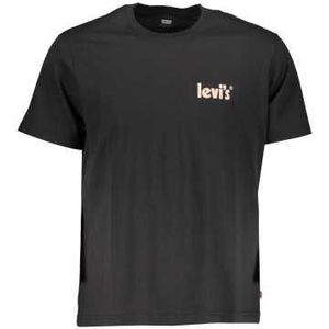LEVI'S BLACK MEN'S SHORT SLEEVE T-SHIRT Color Black Size L