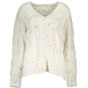 DESIGUAL WHITE WOMEN'S SWEATER Color White Size S