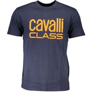 CAVALLI CLASS T-SHIRT MANICHE CORTE UOMO BLU Color Blue Size 3XL