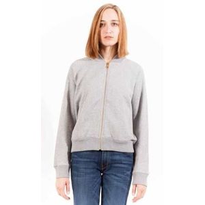 GANT SWEATSHIRT WITH ZIP WOMAN GRAY Color Gray Size L