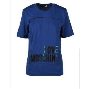 Love Moschino T-Shirt Woman Color Blue Size 38