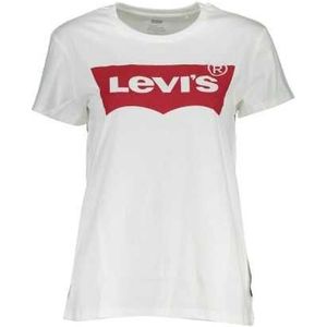 LEVI'S WHITE WOMAN SHORT SLEEVE T-SHIRT Color White Size XS
