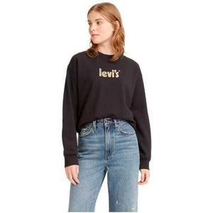 Levi`s Sweatshirt Woman Color Black Size XXS