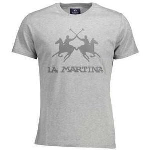 LA MARTINA MEN'S SHORT SLEEVE T-SHIRT GRAY Color Gray Size L