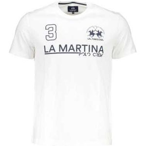 LA MARTINA WHITE MAN SHORT SLEEVE T-SHIRT Color White Size XL