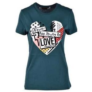 Love Moschino T-Shirt Woman Color Green Size 40