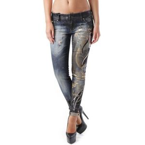 Sexy Woman Jeans Woman Color Blue Size S
