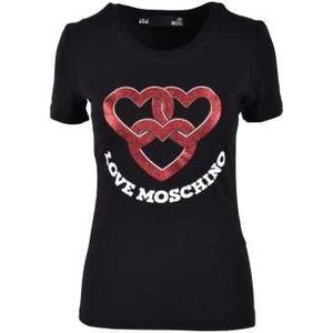 Love Moschino T-Shirt Woman Color Black Size 44