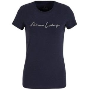 Armani Exchange T-Shirt Woman Color Blue Size XS
