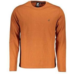 US GRAND POLO MEN'S LONG SLEEVE T-SHIRT BROWN Color Brown Size 2XL