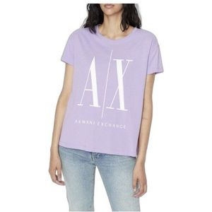 Armani Exchange T-Shirt Woman Color Lilla Size M