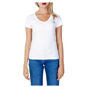 Calvin Klein Jeans T-Shirt Woman Color White Size XXS
