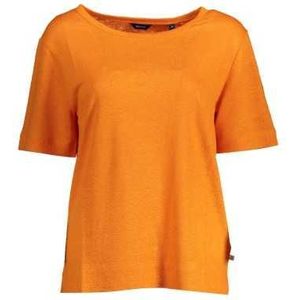 GANT WOMEN'S SHORT SLEEVE T-SHIRT ORANGE Color Orange Size L