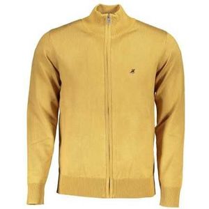 US GRAND POLO YELLOW MEN'S CARDIGAN Color Yellow Size 3XL