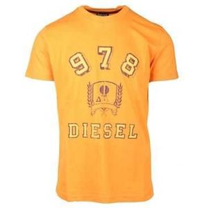 Diesel T-Shirt Man Color Orange Size M