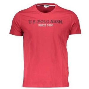 US POLO SHORT SLEEVE T-SHIRT MAN RED Color Red Size 2XL