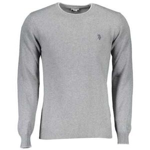 US GRAY MEN'S POLO SWEATER Color Gray Size 2XL
