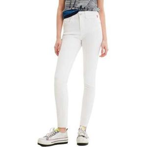 Desigual Jeans Woman Color White Size 38