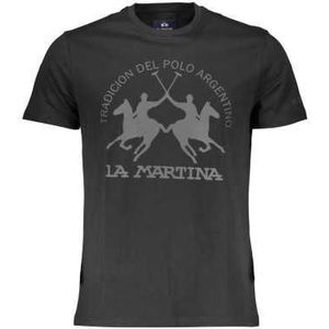 LA MARTINA MEN'S SHORT SLEEVE T-SHIRT BLACK Color Black Size XL