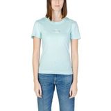 Calvin Klein Jeans T-Shirt Woman Color Azzurro Size XL