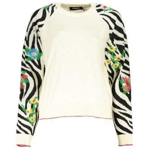 DESIGUAL WHITE WOMEN'S SWEATER Color White Size 2XL