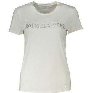 PATRIZIA PEPE T-SHIRT MANICHE CORTE DONNA BIANCO Color White Size L