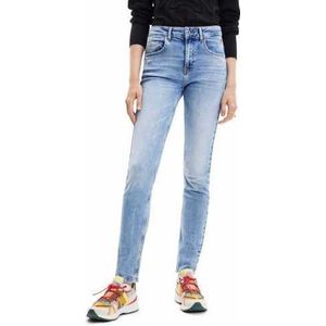 Desigual Jeans Woman Color Blue Size 44