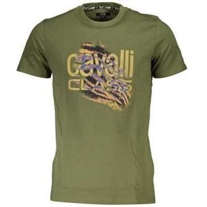 CAVALLI CLASS T-SHIRT SHORT SLEEVE MAN GREEN Color Green Size 2XL