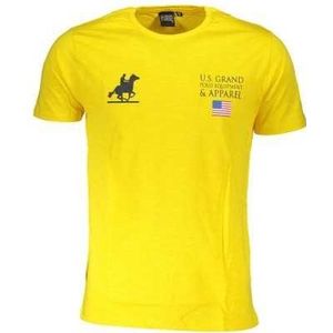 US GRAND POLO T-SHIRT SHORT SLEEVE MAN YELLOW Color Yellow Size 2XL