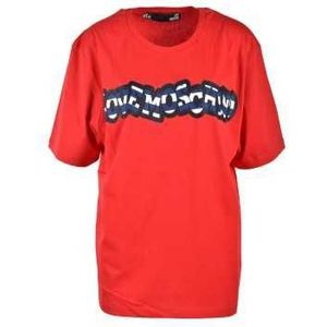 Love Moschino T-Shirt Woman Color Red Size 44
