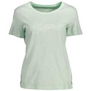 GUESS JEANS SHORT SLEEVE T-SHIRT WOMAN GREEN Color Green Size XS
