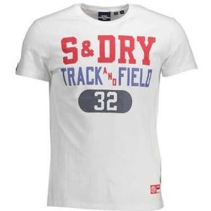 SUPERDRY WHITE MEN'S SHORT SLEEVE T-SHIRT Color White Size 2XL