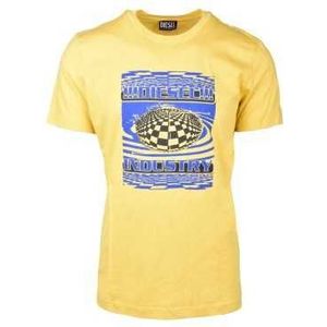 Diesel T-Shirt Man Color Yellow Size XXL