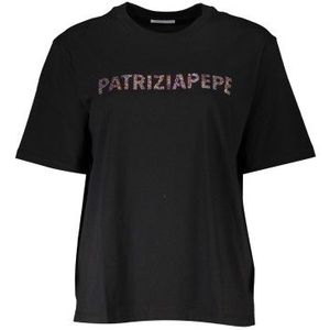 PATRIZIA PEPE T-SHIRT MANICHE CORTE DONNA NERO Color Black Size S