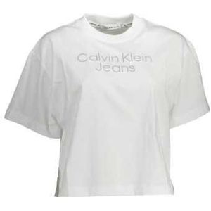 CALVIN KLEIN WOMEN'S SHORT SLEEVE T-SHIRT WHITE Color White Size XL